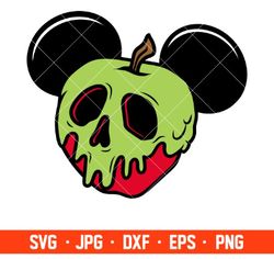 poison apple ears svg halloween svg evil queen svg skull svg cricut silhouette vector cut file