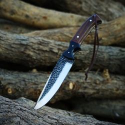 custom handmade carbon steel bowie knife survival knife outdoor knife camping knife husband gift father gift boyfriend