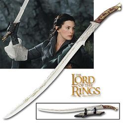 lotr hadhafang the sword of arwen/elrond lord of the ring replica sword