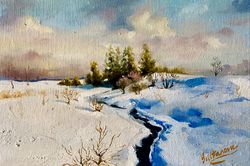 oil painting "charming winter. part 1"