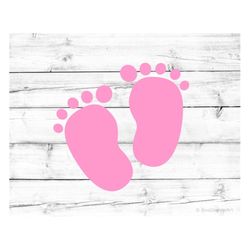 baby footprint svg baby feet svg baby girl feet baby shower svg pregnancy svg maternity svg cutfile for cricut silhouett