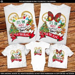 it the most wonderful time of the year disney family shirts 2023 mickey very merry christmas party shirts 2023 custom ch