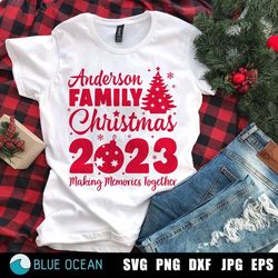 2023 family christmas svg, custom christmas shirt svg, christmas family png, christmas crew svg