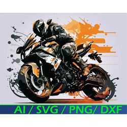 motorcycle svg digital download biker on a motorcycle clipart motocross svg for motorcycle print for cricut or silhoutte