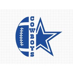 football svg, instant download, sports svg,shirt design svg,cricut cut file, football, cowboys svg, cowboys,star, dallas