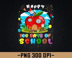 cute gnome happy 100 days of school students teacher png, digital download