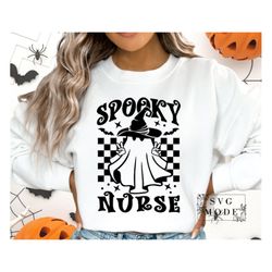 spooky nurse svg png, spooktacular nurse svg, halloween nurse svg, nurse fall shirt, funny nurse svg, spooky vibes svg,