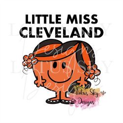 little miss cleveland | ready to press | sublimation heat press design | transfer