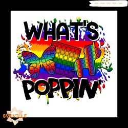 what's poppin png, trending png, poppin png, unicorn png, rainbow color png