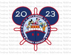 2023 let's cruise disney fantasy png, cruise trip png, cruise vacation png, family trip png, magical kingdom