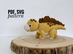 dinosaur  ornaments pattern dinosaur felt pattern pdf