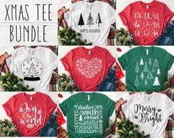 christmas svg bundle - christmas shirt svg for cricut - christmas tee svg bundle - digital download