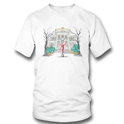 a visit from sandy claws disneyland halloween shirt long sleeve, ladies tee