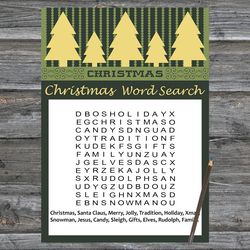 christmas party games,christmas word search game printable,gold christmas tree christmas trivia game cards