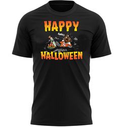 happy halloween dead candy t-shirt for men, women & kids 100 cotton black shirt, horror movie t-shirts