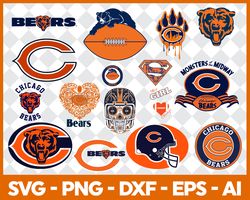 chicago bears svg , football team svg, cricut, digital download ,team nfl svg 07