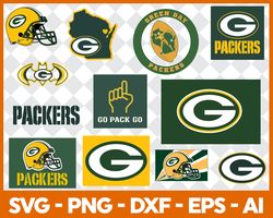 green bay packerssvg , football team svg, cricut, digital download ,team nfl svg 13