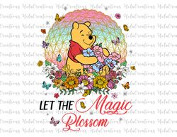 let the magic blossom png, magic blossom png, cute mouse png, flower and garden festival png, family vacation shirt png