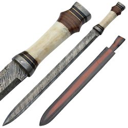 handmade damascus steel roman infantry army spatha sword