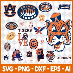 130 files svg,26 designs, auburn tigers svg file, university football svg,svg bundles/ncaa svg/instant download