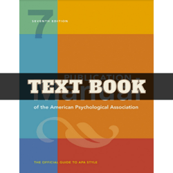publication manual 7th edition of the american psychological association seventh edition pdf | instant download