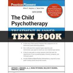 the child psychotherapy treatment planner (practiceplanners) 6th edition by arthur e. jongsma pdf | instant download