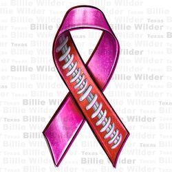 breast cancer ribbon american football png, cancer aw