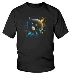 planets outerspace youth graphic tee