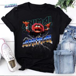 the muppets animal rock unisex vintage t-shirt, the muppets lover shirt, funny the muppets shirt, the muppets band shirt