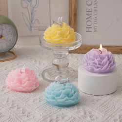 peony flower aromatherapy candle handmade