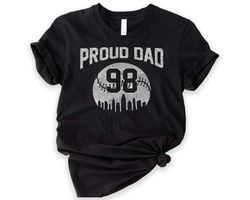 custom baseball dad shirt, personalized baseball shirt, game day baseball shirt, name and number baseball shirt, basebal