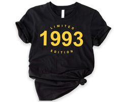 classic 1993 shirts for men, women, vintage 30th birthday year number tshirt for him, 30th best friend bday gift for her