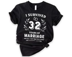 custom anniversary shirt, custom anniversary gift,anniversary gift wife,32nd anniversary personalized wedding shirt,coup
