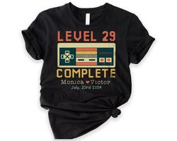 29th wedding anniversary gift for husband wife, level 29 complete, anniversary gift personalized, gamer husband gift, re
