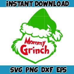 grinch svg, grinch christmas svg, grinch face svg, grinch hand svg, clipart cricut vector cut file, instant download (40