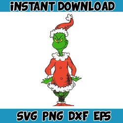 Grinch SVG, Grinch Christmas Svg, Grinch Face Svg, Grinch Hand Svg, Clipart Cricut Vector Cut File, Instant Download (47