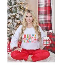 merry christmas yall sweatshirt, xmas hoodie, holiday sweatshirt, christmas sweatshirt, christmas gift, funny christmas