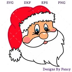 santa face svg, santa christmas svg, ho ho ho svg