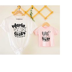 mommy shark shirt, baby shark shirt, matching shirts, mom and daughter shirt, new mom gift, mom and baby shirt, mothers