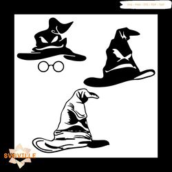 harry potter sorting hat svg, harry potter svg, witch hat svg