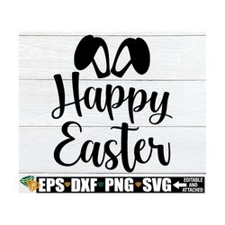 happy easter, kids easter svg, girls easter svg, easter door sign svg, easter decor svg, easter svg, happy easter svg, d