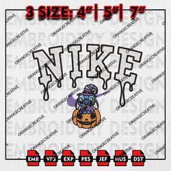 nike stitch witch pumpkin embroidery files, halloween embroidery, spooky stitch machine embroidery files, digital files