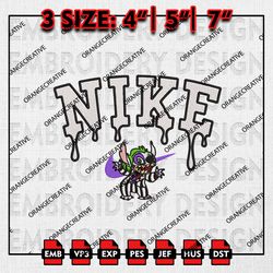 nike stitch showtime beetlejuice embroidery files, halloween embroidery, beetlejuice machine embroidery designs