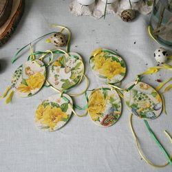 wooden handmade easter garland easter decorations happy easter banner for fireplace easter party decorations