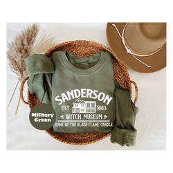 sanderson witch museum sweatshirt, halloween hoodie, sanderson sisters shirt, witch t-shirt, black flame candle outfit,