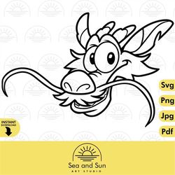 mushu face vector svg mulan disneyland ears svg png clip art files for cricut clipart ears t shirt for cricut, cricut de