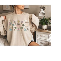 hello summer sweatshirt, summer vacation shirt,summer season shirt, gift for summer lover, gift for women,funny summer s