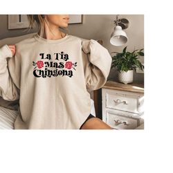 La Tia mas chingona Sweatshirt,Chingona shirt,Mexican Shirt Women,Tia Tee,Tia gift,Tia tshirt,Latina Shirt,El dia de la