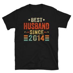 best husband since 2014 shirt, 9th wedding anniversary gift for husband, 9 year wedding anniversary tee for him, married