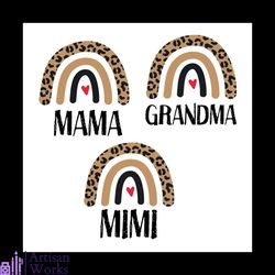 mama mimi grandma bundle svg, mothers day svg, mama svg, mimi svg, grandma svg, flower svg, heart svg, love svg, mothers